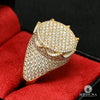 Bague à Diamants en Or 10K | Homme Luxurious D7 - VVS Jaune
