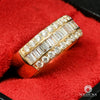 10K Gold Diamond Ring | Luxurious D9 Men&#39;s Ring - VVS
