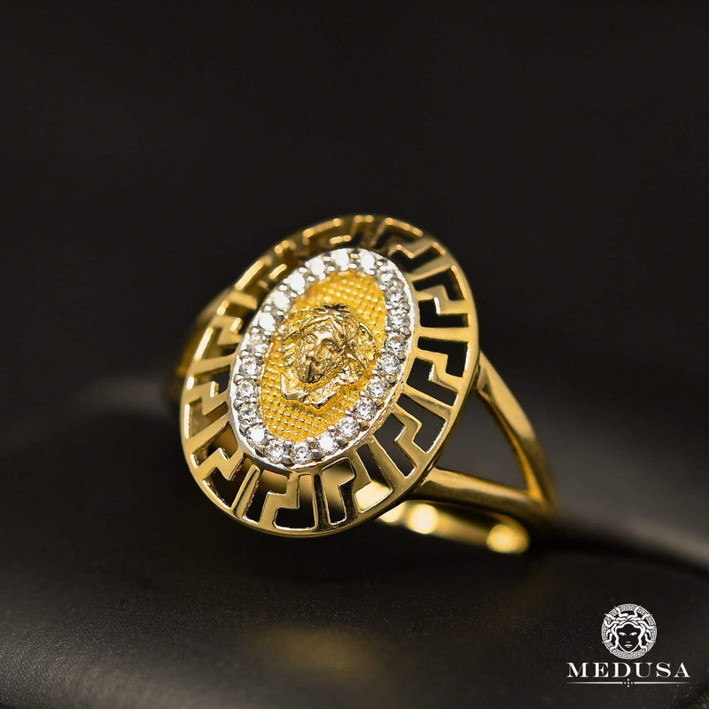10K Gold Ring | Women&#39;s Ring Mirror F7 Yellow Gold