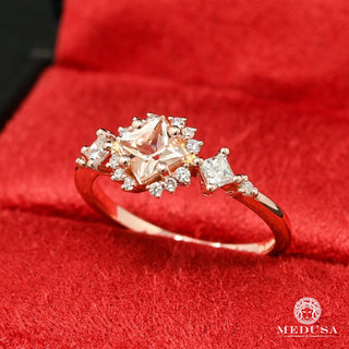 Morganite D7 - Diamant - Or Rose
