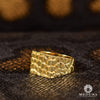 10K Gold Ring | Men&#39;s Ring Nugget H6 Yellow Gold