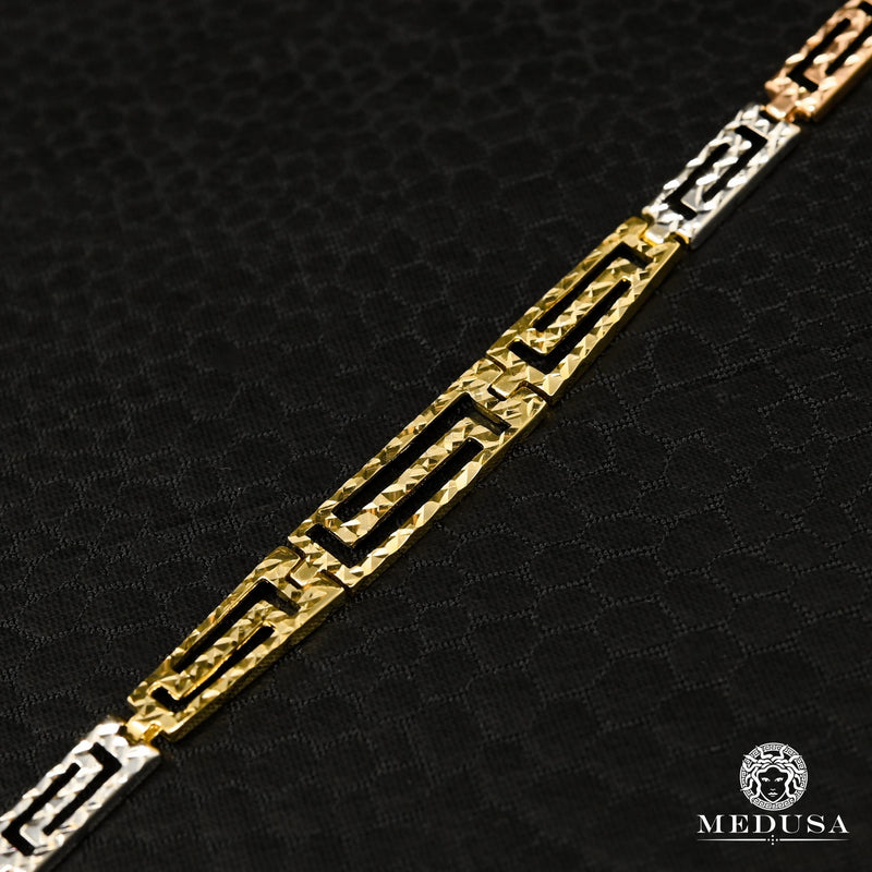 10K Gold Bracelet | Women&#39;s Bracelet Ornate F5 Gold 3 Tones