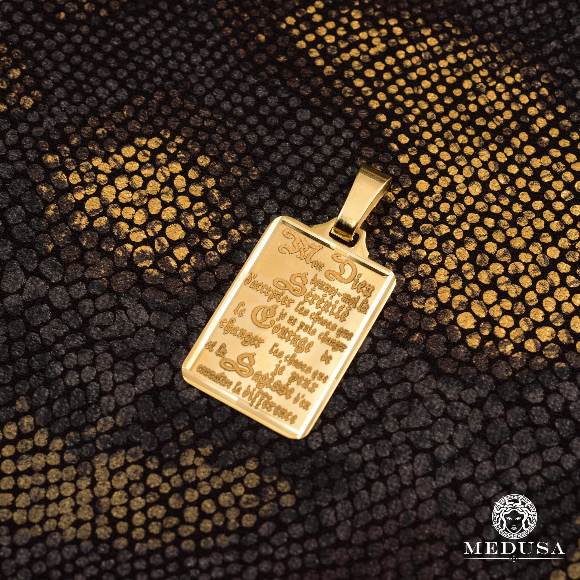 Custom Gold Pendant | Custom Jewelry Personalized Engraved Plate