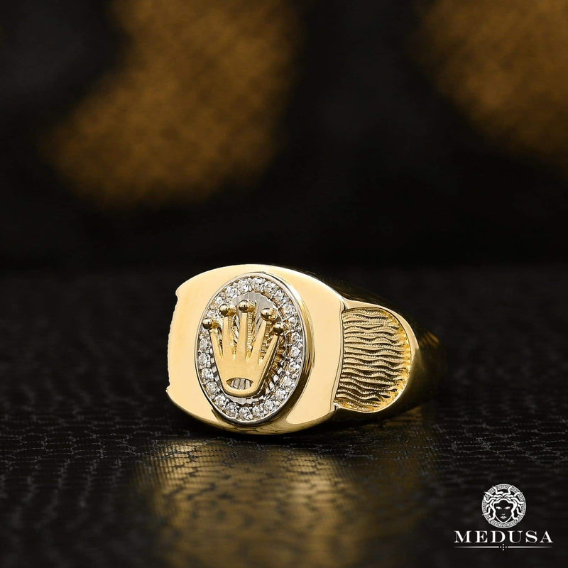 10K Gold Ring | Men&#39;s Ring Pyrex H11 Yellow Gold