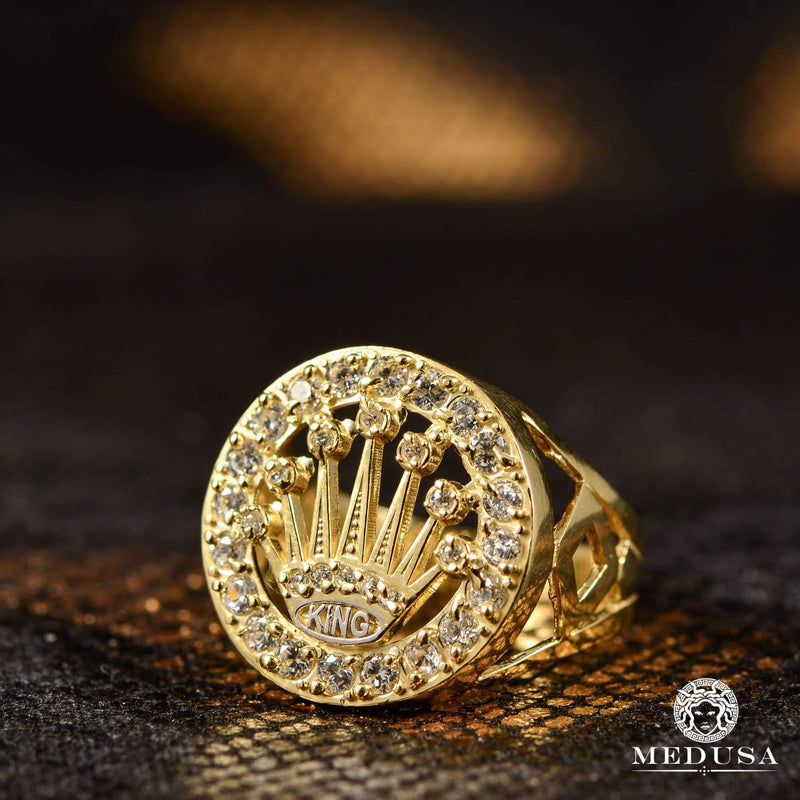 10K Gold Ring | Men&#39;s Ring Pyrex H4 Yellow Gold