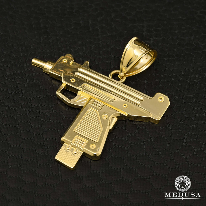 10K Gold Pendant | Divers Rifle X6 Yellow Gold Pendant