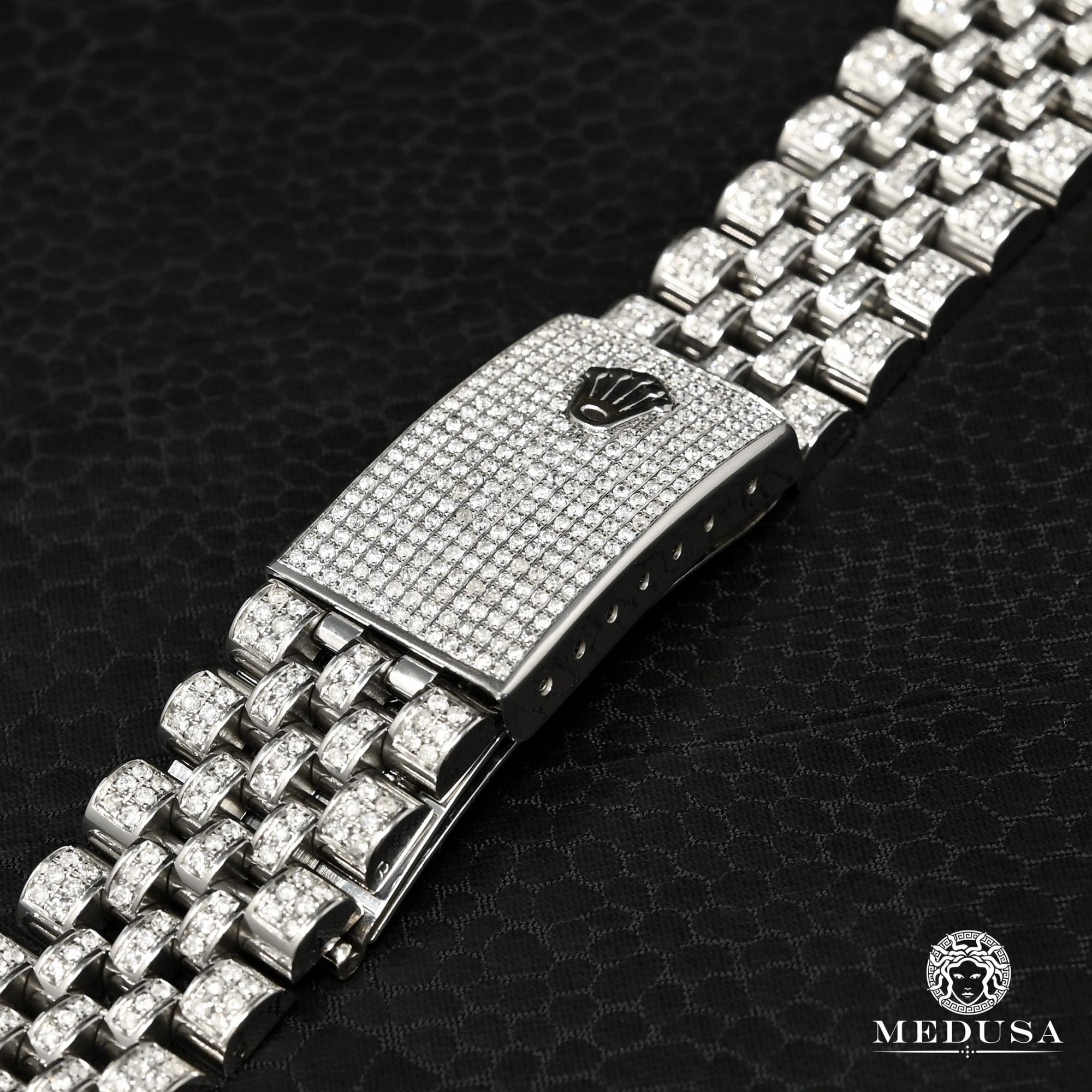 Montre Rolex | Montre Homme Rolex Bracelet Jubilee - Iced Out Stainless