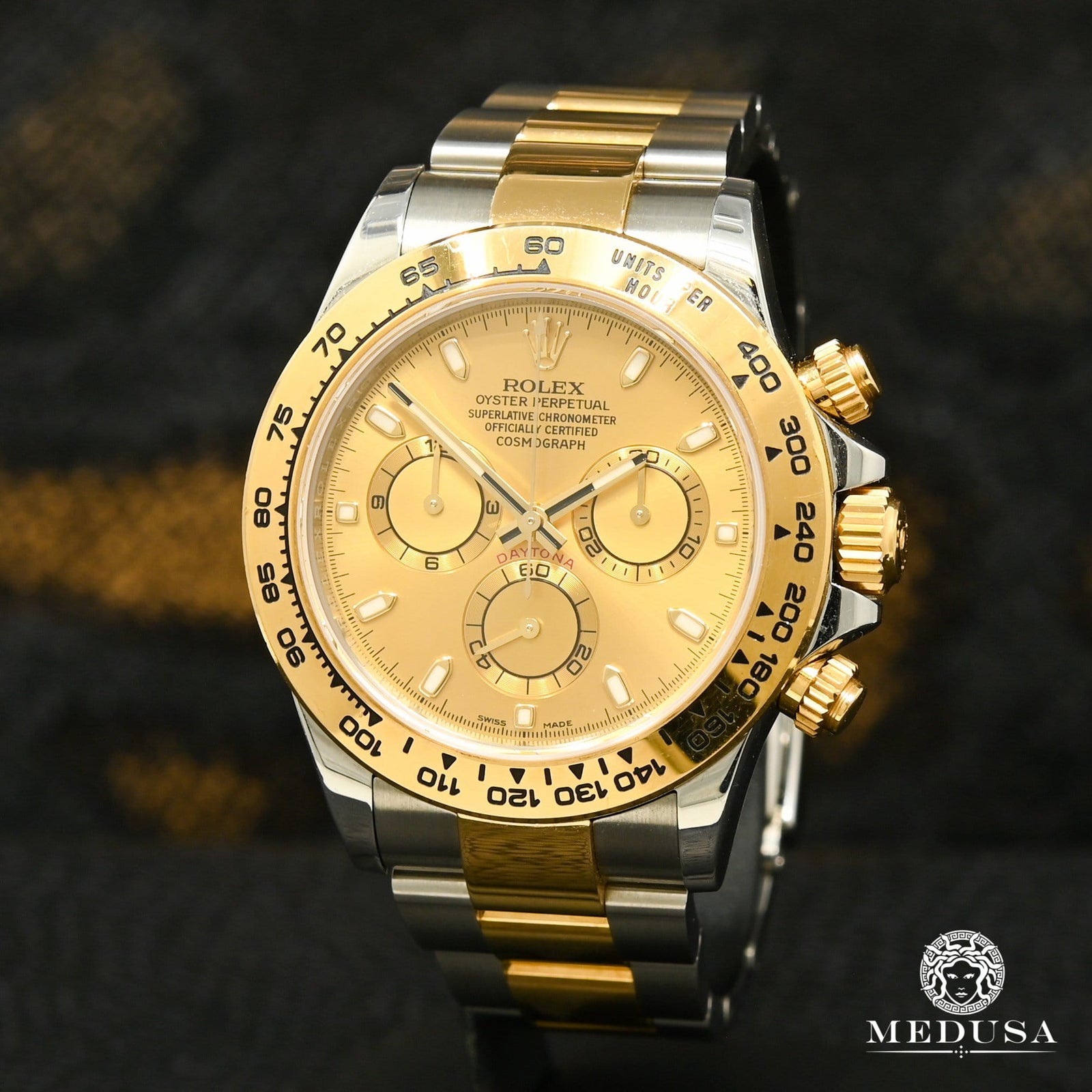 Montre Rolex | Montre Homme Rolex Cosmograph Daytona 40mm - Champagne 2 Tones Or 2 Tons