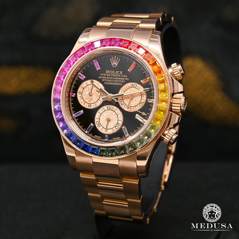 Rolex watch | Rolex Cosmograph Daytona 40mm Men&#39;s Watch - Rainbow Rose Gold
