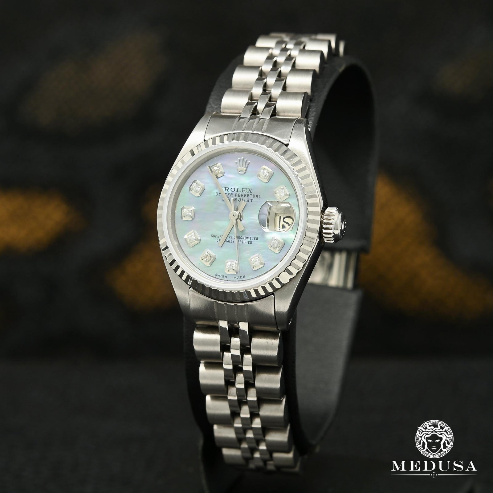 Montre Rolex | Montre Femme Rolex Datejust 26mm - Blue Stainless Stainless