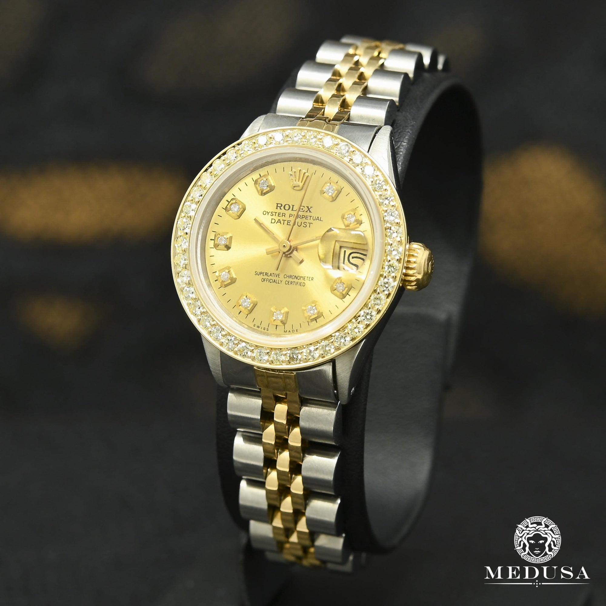 Montre Rolex | Femme Datejust 26mm - Champagne Or 2 Tons