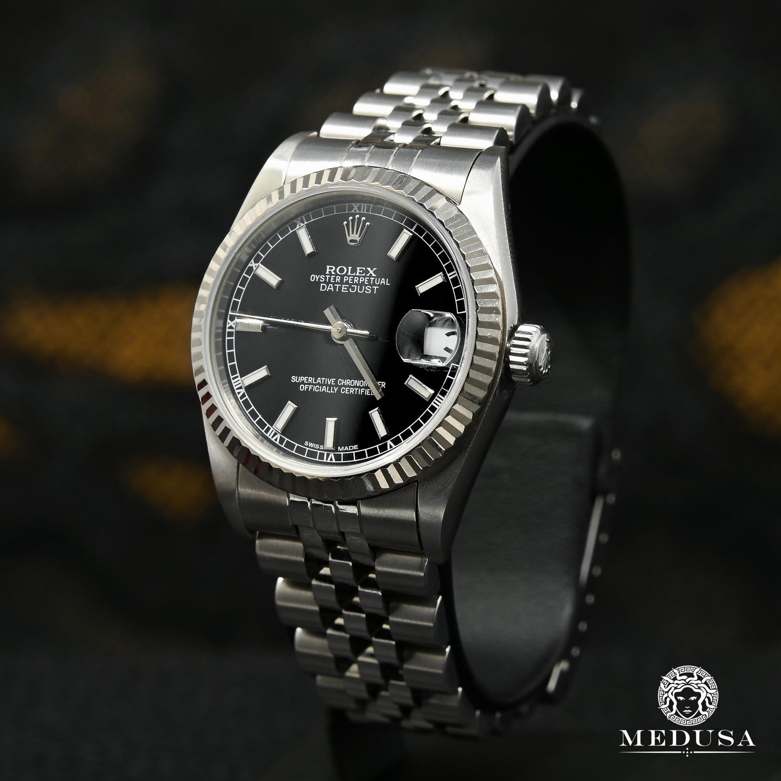 Montre Rolex | Montre Femme Rolex Datejust 31mm - Black Stainless Stainless