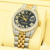 Montre Rolex | Homme Datejust 36mm - Black Iced Out Or 2 Tons