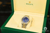 Montre Rolex | Montre Homme Rolex Datejust 36mm - Bleu Chiffre Romain Or 2 Tons