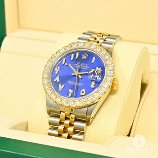 Rolex Datejust 36mm - Azul árabe - Dorado 2 Tonos