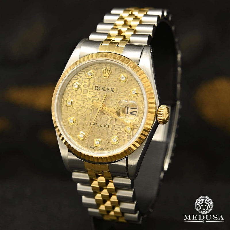 Montre Rolex | Homme Datejust 36mm - Cadran Or Jubilee 2 Tons