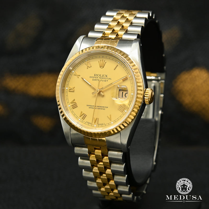 Rolex watch | Rolex Datejust 36mm Men&#39;s Watch - Roman Champagne Gold 2 Tones