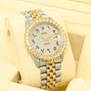 Rolex watch | Rolex Datejust Men&#39;s Watch 36mm - Full Iced Arabic Two-Tone Gold 2 Tones