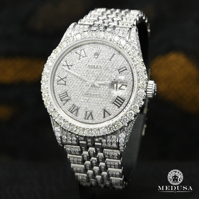 Rolex watch | Rolex Datejust 36mm Men&#39;s Watch - Full Iced Jubilee Stainless
