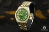Montre Rolex | Homme Datejust 36mm - Green Vintage Or 2 Tons
