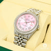 Montre Rolex | Montre Homme Rolex Datejust 36mm - Pink Iced Out Stainless