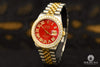 Montre Rolex | Montre Homme Rolex Datejust 36mm - Red ’’Mother of Pearl’’ Or 2 Tons