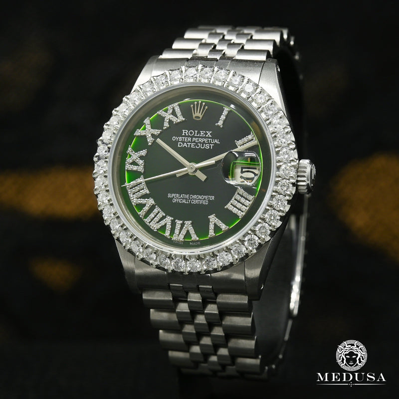Montre Rolex | Homme Datejust 36mm - Stainless Green Romain