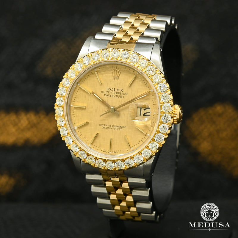 Rolex watch | Rolex Datejust 36mm Men&#39;s Watch - 2 Tone Champagne Gold Tapestry