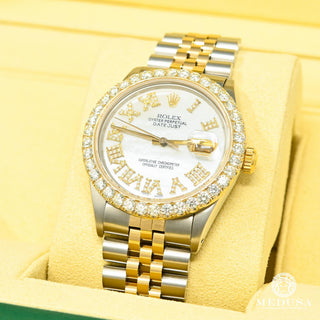 Rolex Datejust 36mm - White ''Mother of Pearl''  - Gold 2 Tones