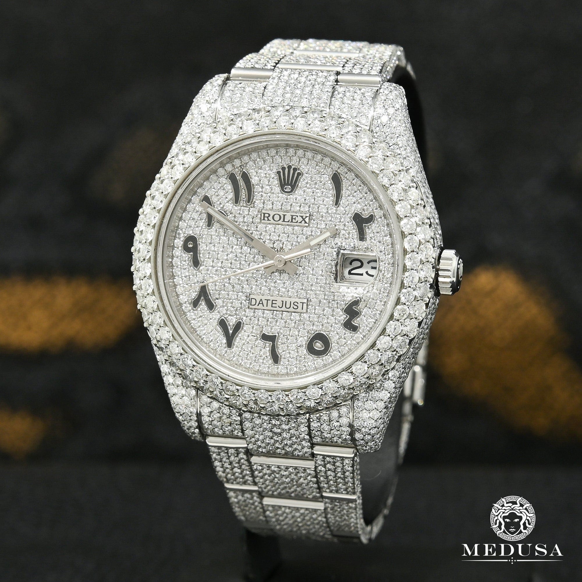 Rolex watch | Rolex Datejust Men's Watch 41mm - Arabic Full Honeycomb Stainless