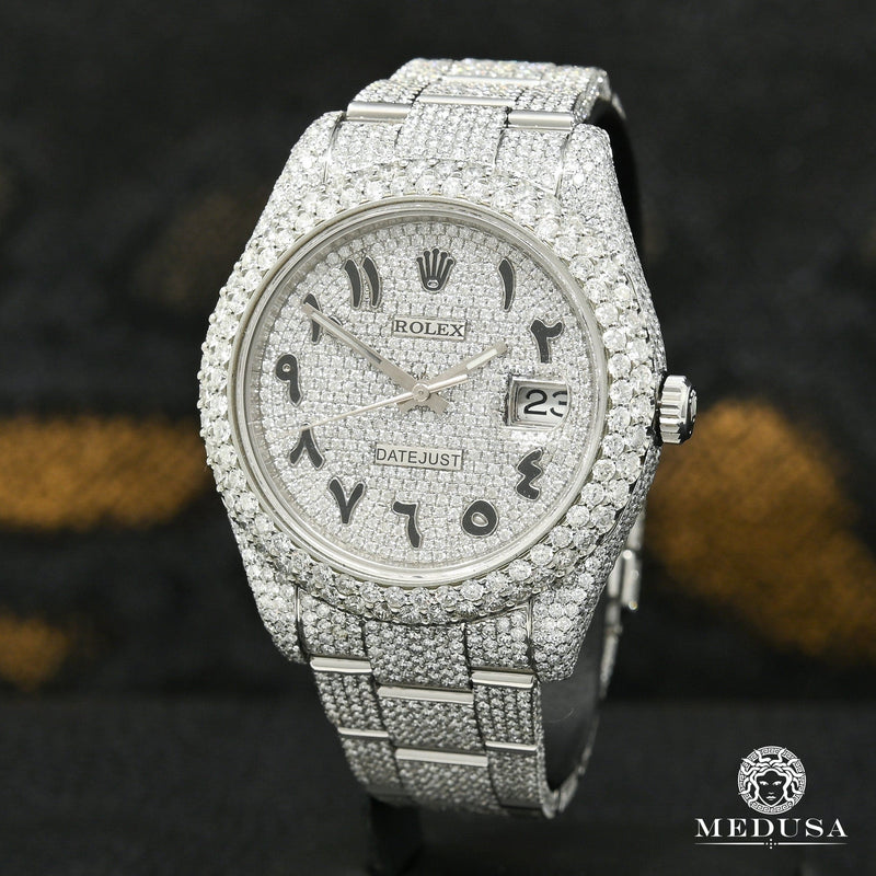 Rolex watch | Rolex Datejust Men&#39;s Watch 41mm - Arabic Full Honeycomb Stainless