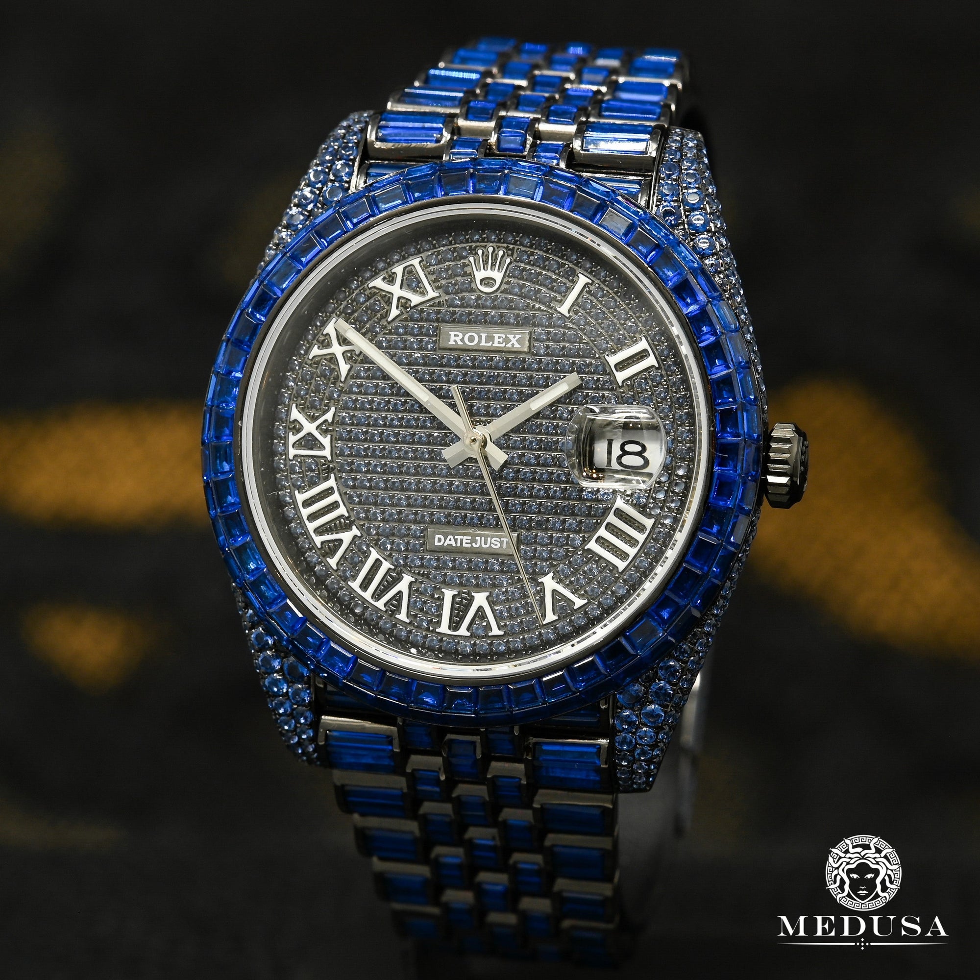 Montre Rolex | Homme Datejust 41mm - Black & Blue Sapphire Or Noir
