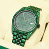 Montre Rolex | Montre Homme Rolex Datejust 41mm - Black &amp; Green Emerald Or Noir