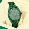 Montre Rolex | Montre Homme Rolex Datejust 41mm - Black &amp; Green Emerald Or Noir