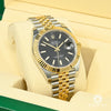 Montre Rolex | Homme Datejust 41mm - Black Jubilee Fluted Or 2 Tons