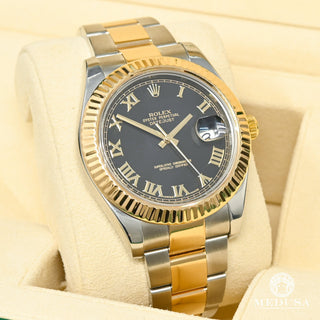 Rolex Datejust 41mm - Black Roman Numerals - Or 2 Tons