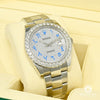 Montre Rolex | Homme Datejust 41mm - Blue Arabic Iced Stainless