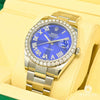 Montre Rolex | Montre Homme Rolex Datejust 41mm - Blue Romain Iced Stainless