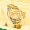 Montre Rolex | Montre Homme Rolex Datejust 41mm - Champagne Factory Diamond Or 2 Tons