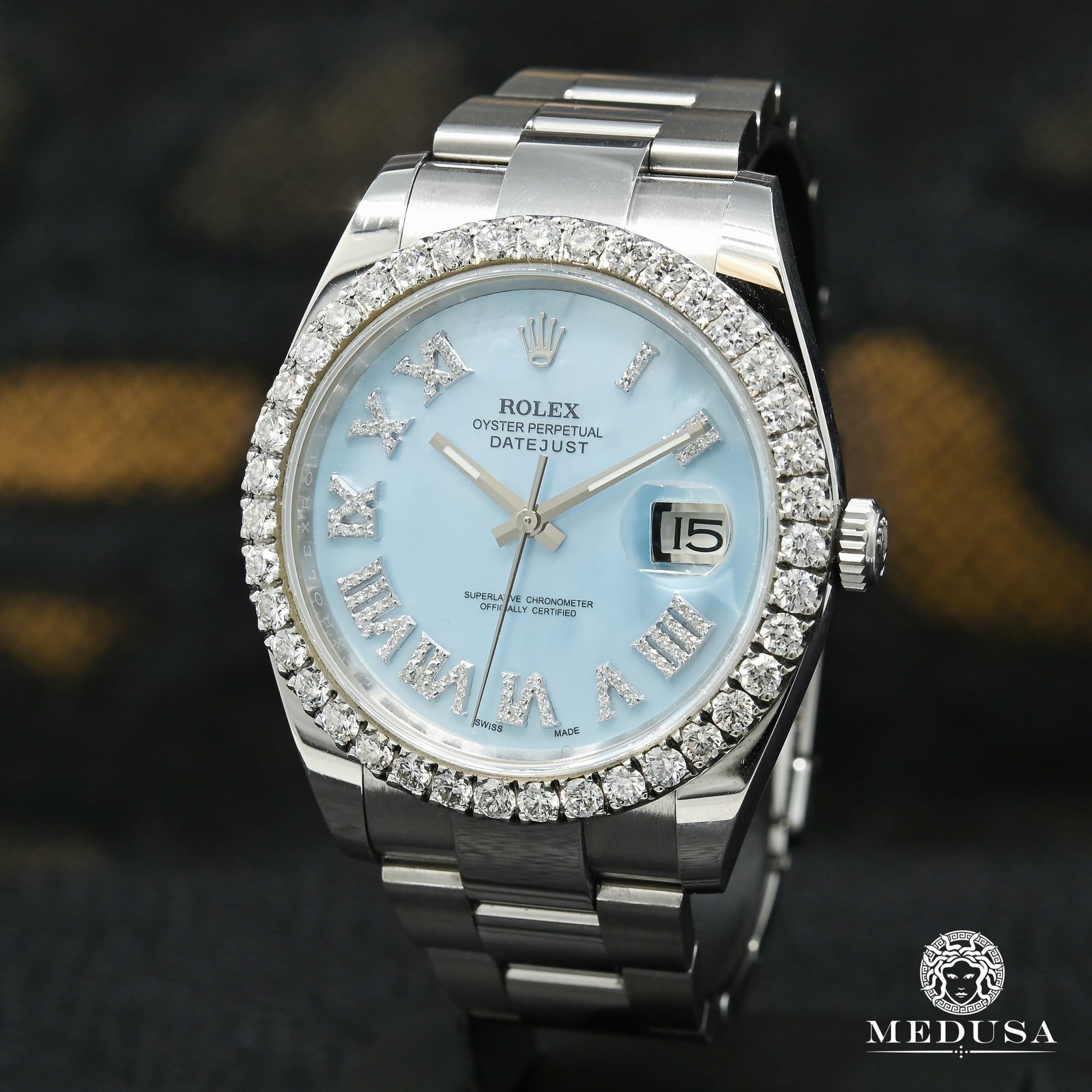 Rolex watch | Rolex Datejust 41mm Men's Watch - Cyan ''Mother of Pearl'' Stainless