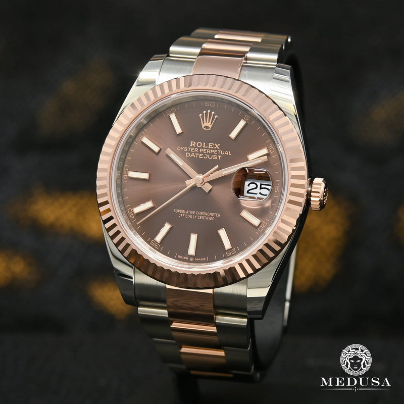 Rolex watch | Rolex Datejust Men&#39;s Watch 41mm - Fluted Everose Stick Rose Gold 2 Tones
