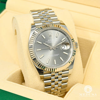 Rolex Datejust 41mm - Fluted Jubilee Rhodium  - White Gold