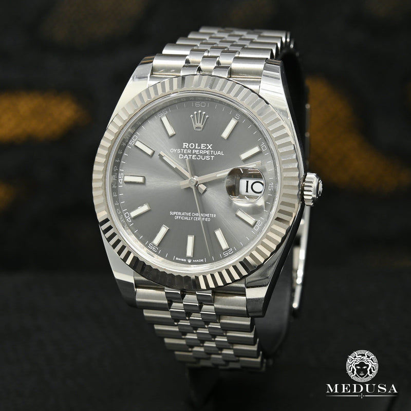 Rolex watch | Rolex Datejust Men&#39;s Watch 41mm - Fluted Jubilee Rhodium White Gold