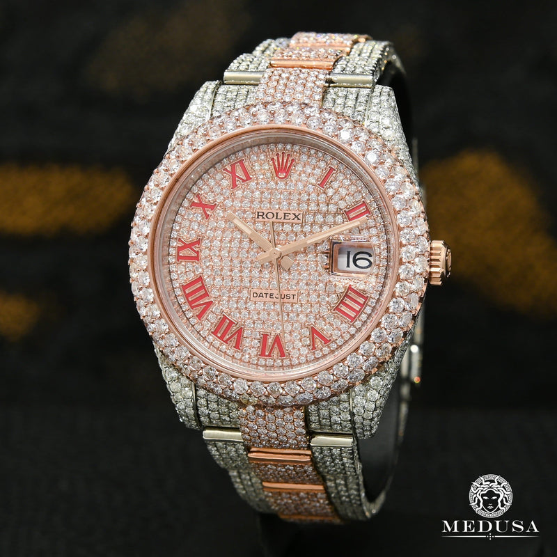 Rolex watch | Rolex Datejust Men&#39;s Watch 41mm - Full Honeycomb Everose Rose Gold 2 Tones