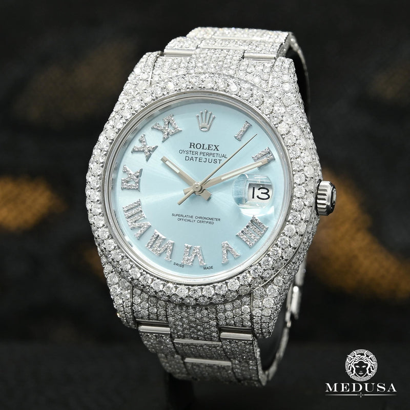 Rolex watch | Rolex Datejust 41mm Men&#39;s Watch - Honeycomb Cyan Stainless