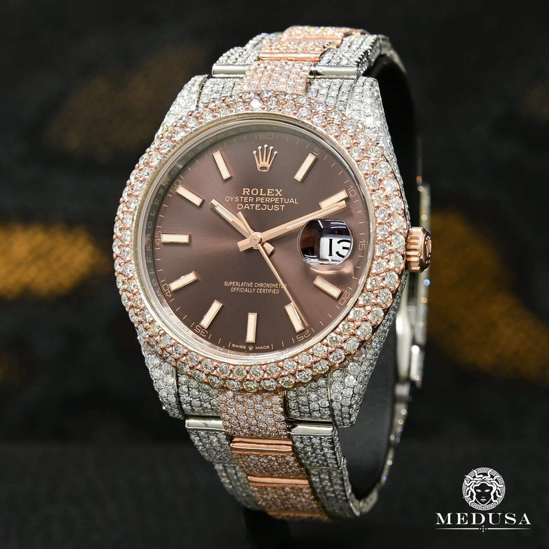 Rolex watch | Rolex Datejust Men&#39;s Watch 41mm - Honeycomb Everose Rose Gold 2 Tones