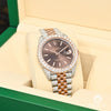 Rolex watch | Rolex Datejust Men&#39;s Watch 41mm - Jubilee Everose Bezel Iced Rose Gold 2 Tones