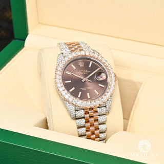 Rolex Datejust 41mm - Jubilee Everose Bezel Iced  - 2-Tone Rose Gold