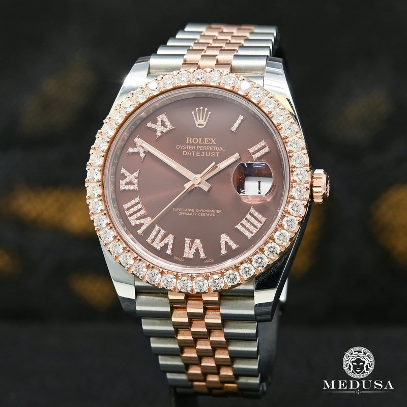Montre Rolex | Homme Datejust 41mm - Jubilee Everose Roman Numerals Or Rose 2 Tons