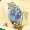 Montre Rolex | Homme Datejust 41mm - Jubilee Factory Blue Diamond Or Blanc